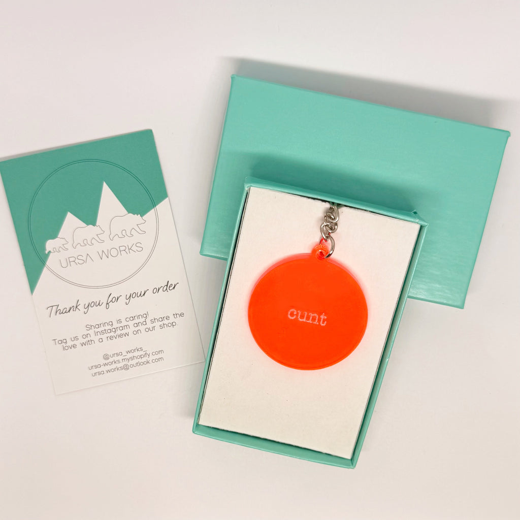 Cunt Keyring – Rude Sweary Funny Gift