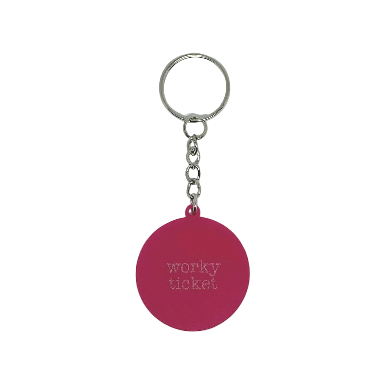Worky Ticket Keyring – Funny Geordie Saying Gift
