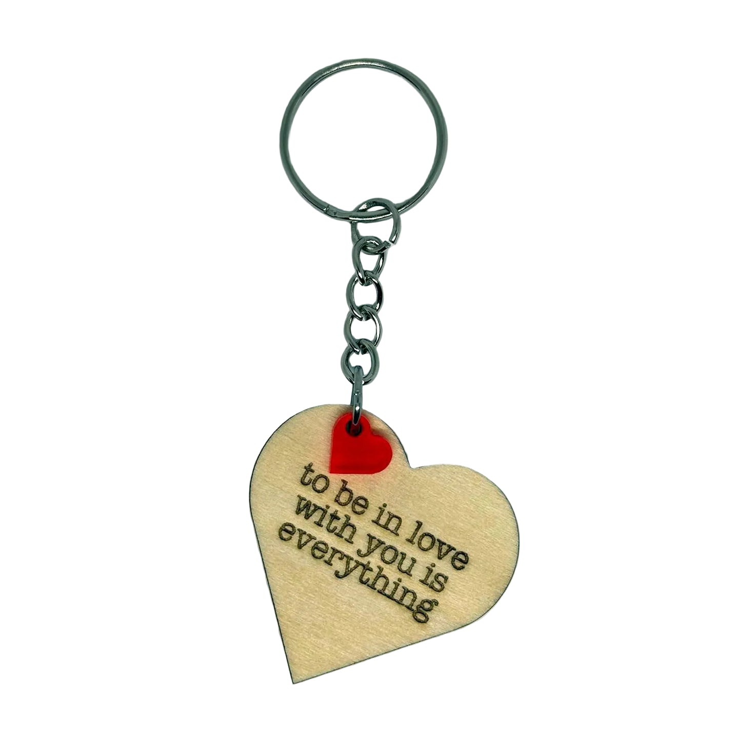 To Be in Love With You Is Everything Keyring – House Music Love Heart Gift