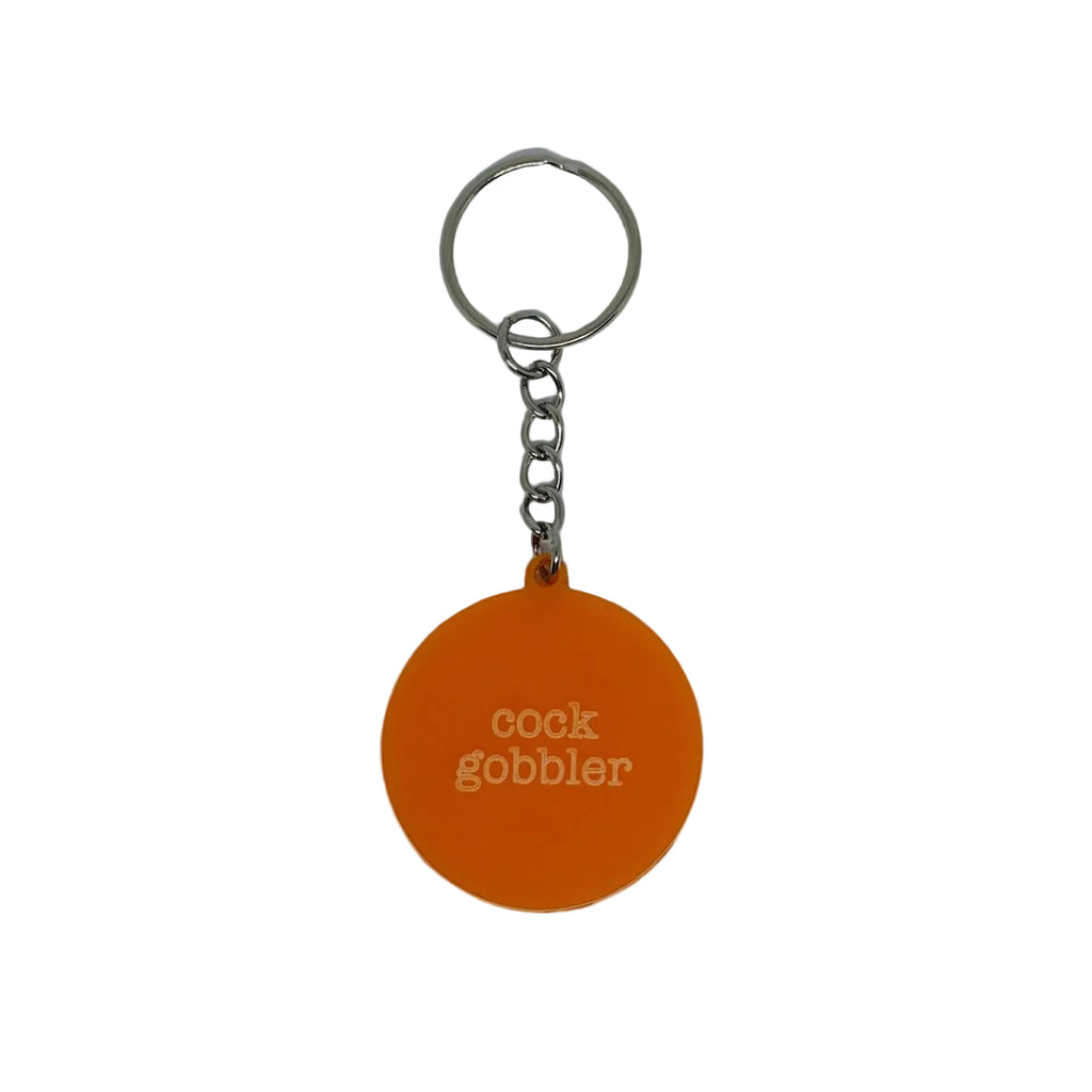 Cock Gobbler Keyring – Rude Sweary Funny Gift
