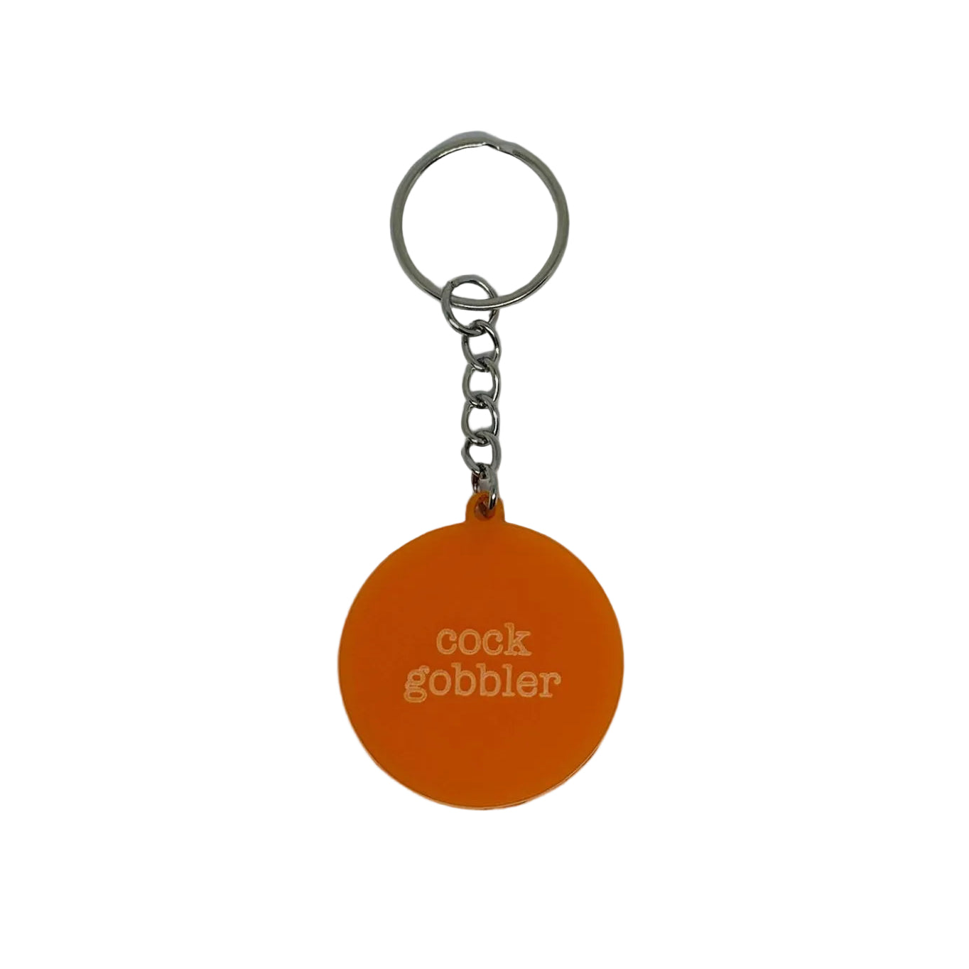Cock Gobbler Keyring – Rude Sweary Funny Gift