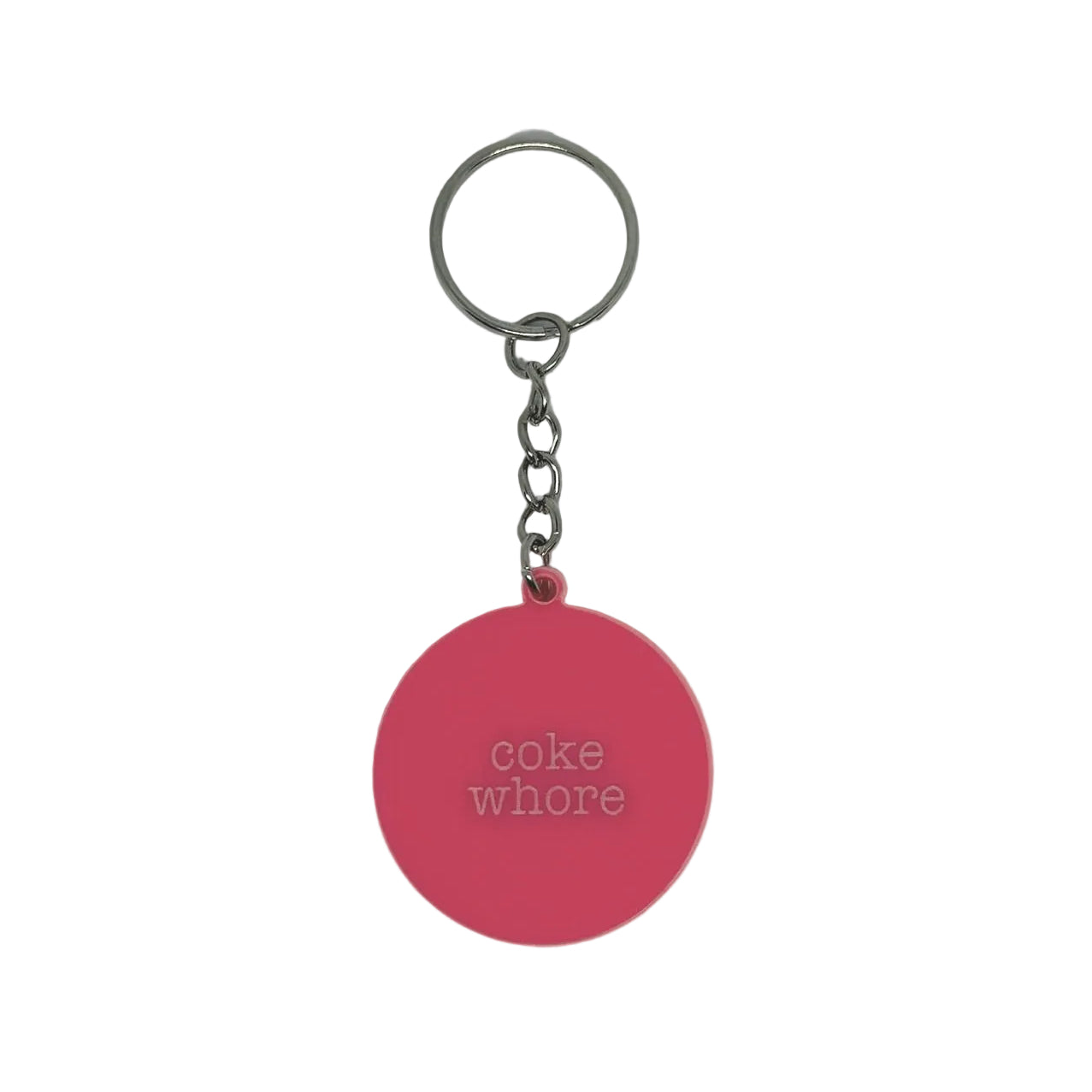 Coke Whore Keyring – Rude Sweary Funny Gift