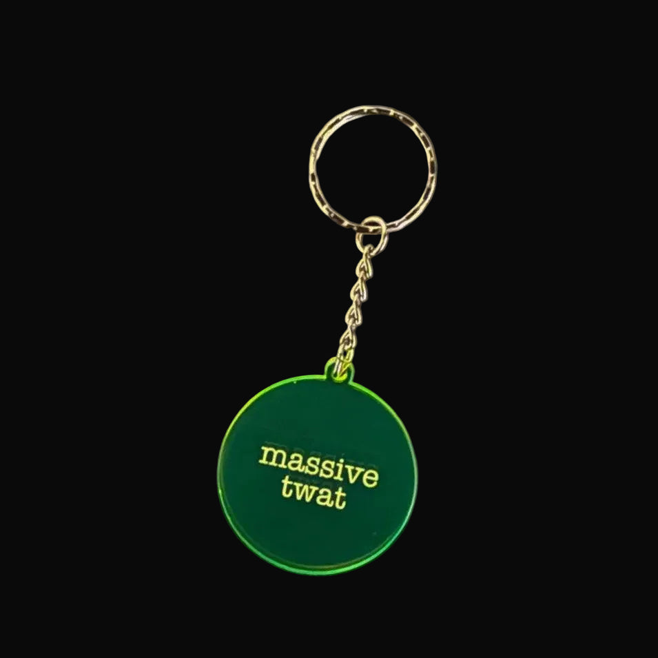 Massive Twat Keyring – Rude Sweary Funny Gift