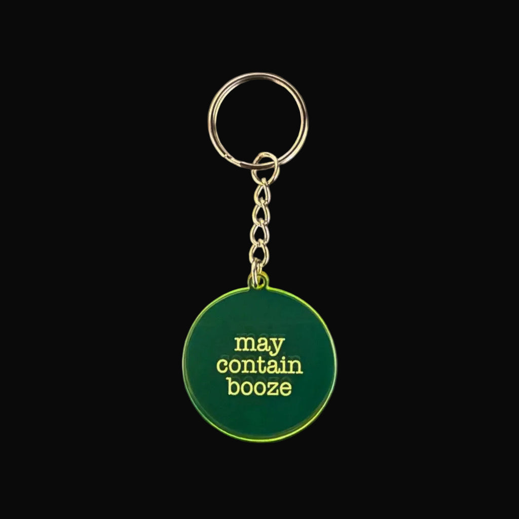 May Contain Booze Keyring – Funny Drinking Gift
