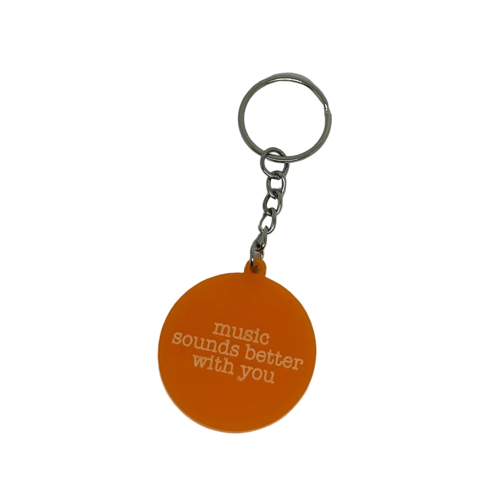 Music Sounds Better With You Keyring – Music Lover Gift