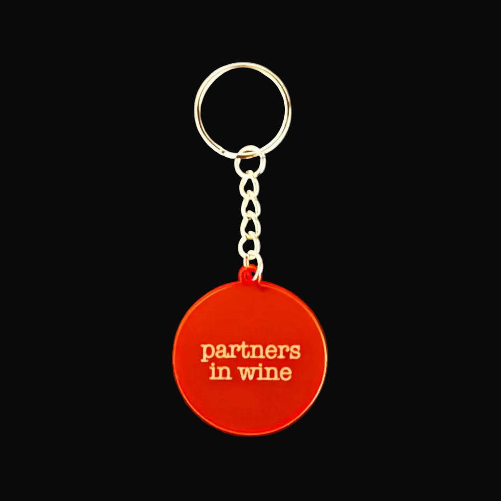 Partners in Wine Keyring – Funny Wine Gift