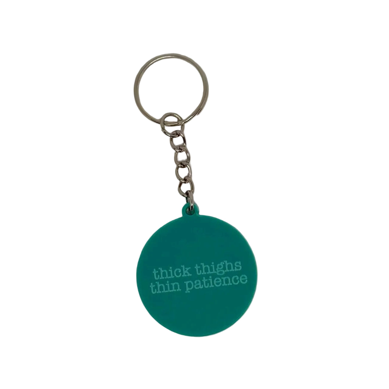 Thick Thighs Thin Patience Keyring – Funny Gym Gift