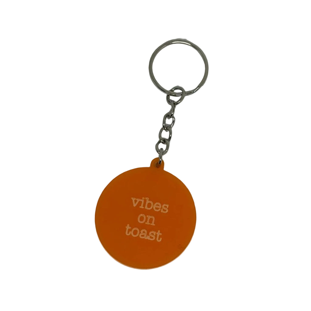 Vibes on Toast Keyring – Funny Gift